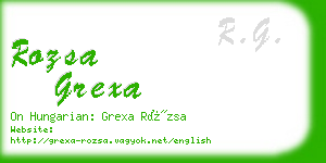 rozsa grexa business card